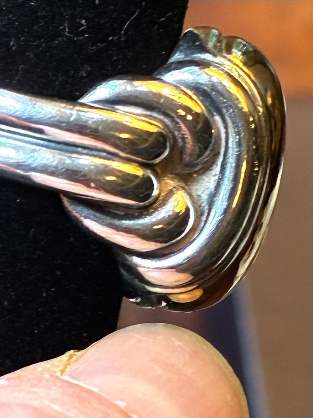 James Avery two-toned Knotted Dome Ring